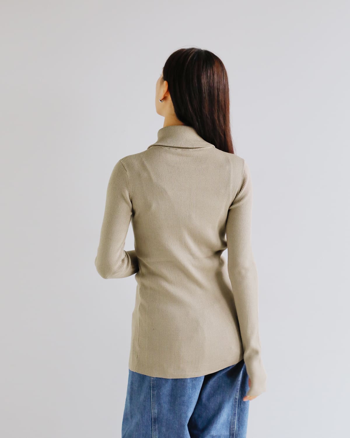 Hella(ヘラ)ジップアップリブニットプルオーバー “ZIP UP RIB KNIT” h253-95