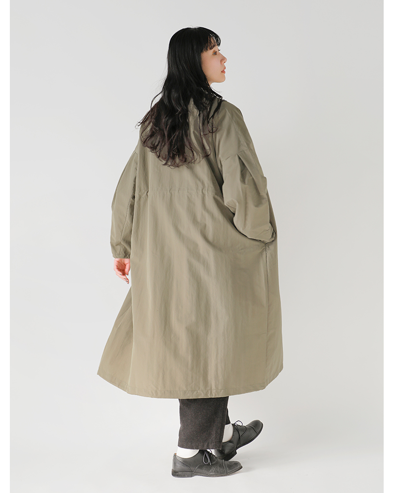 Honnete(オネット)タックスリーブオーバーフィットコートho-25aw-co23
