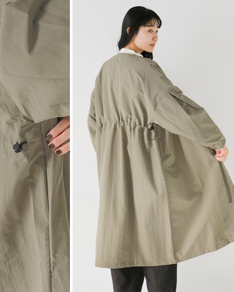 Honnete(オネット)タックスリーブオーバーフィットコートho-25aw-co23