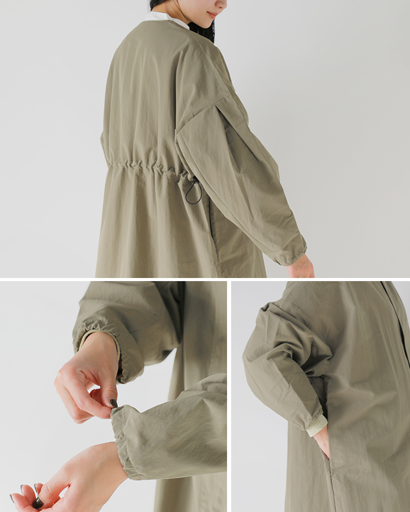 Honnete(オネット)タックスリーブオーバーフィットコートho-25aw-co23