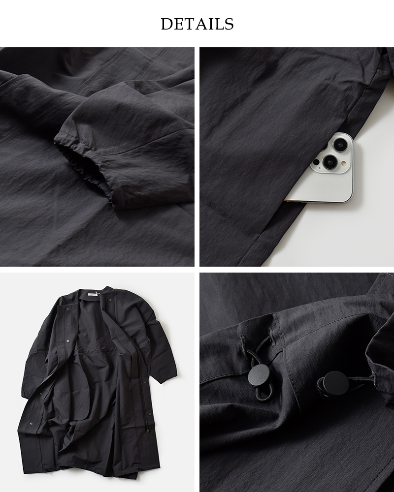 Honnete(オネット)タックスリーブオーバーフィットコートho-25aw-co23