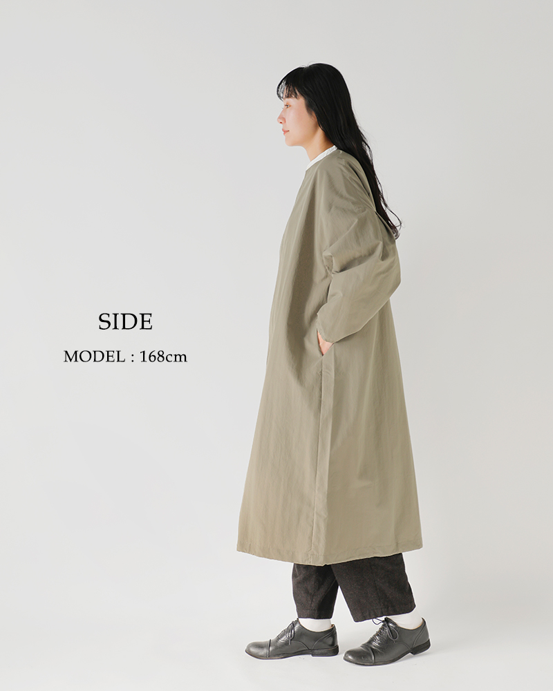 Honnete(オネット)タックスリーブオーバーフィットコートho-25aw-co23