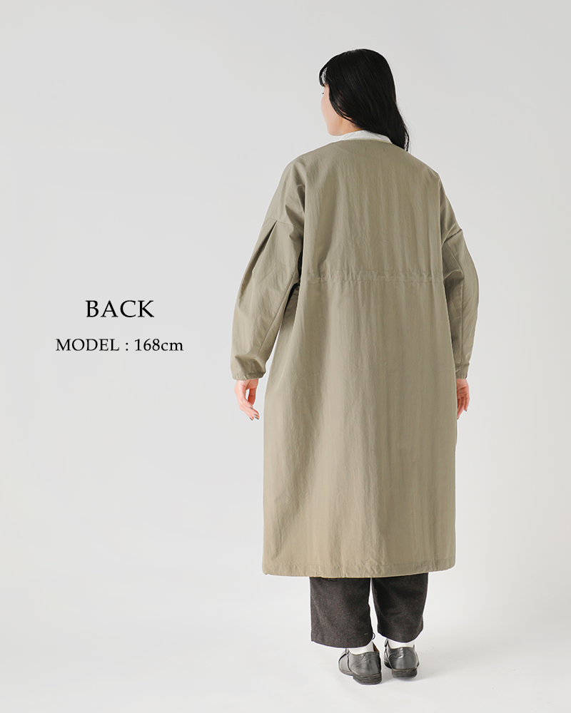 Honnete(オネット)タックスリーブオーバーフィットコートho-25aw-co23