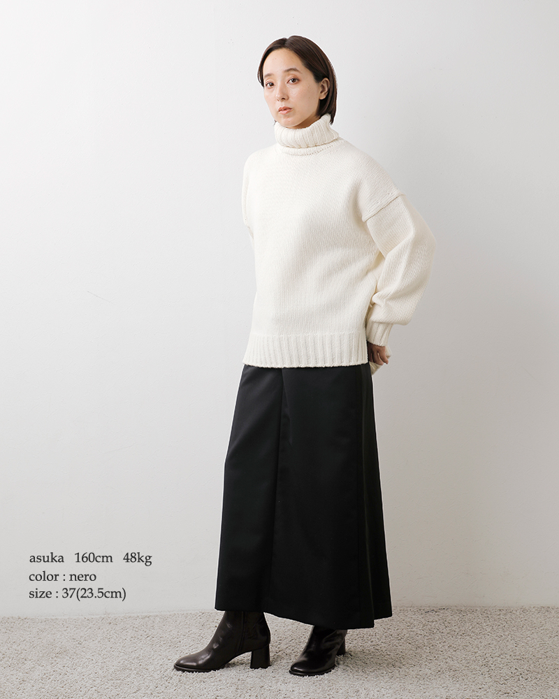 FABIO RUSCONI(ファビオルスコーニ)ナッパレザージップブーツi-2747