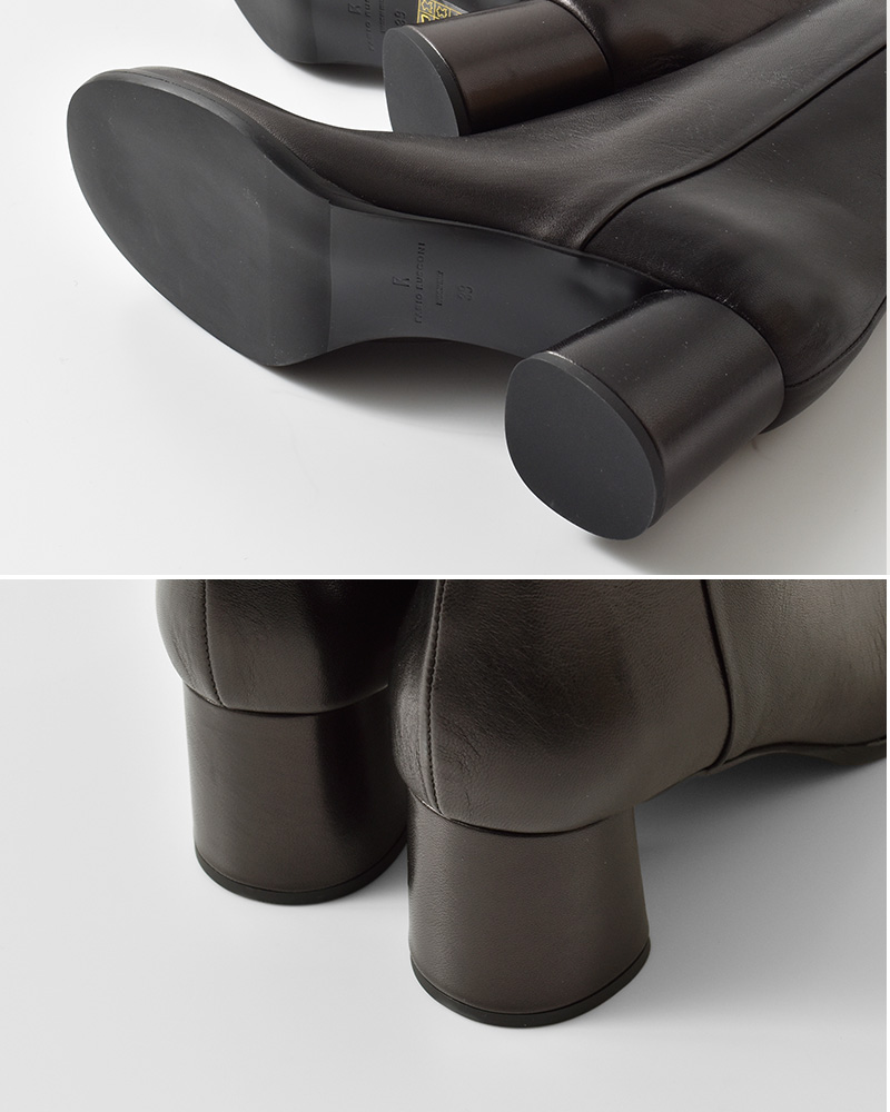 FABIO RUSCONI(ファビオルスコーニ)ナッパレザージップブーツi-2747