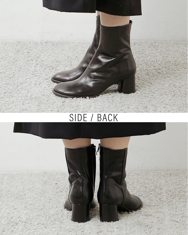 FABIO RUSCONI(ファビオルスコーニ)ナッパレザージップブーツi-2747