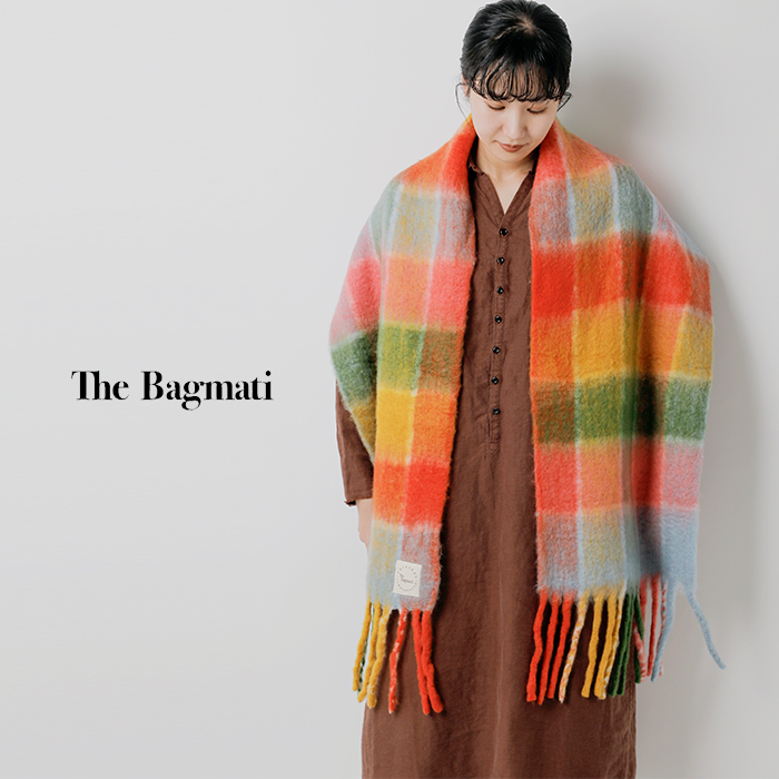 The Bagmati(バグマティ)ウールミックスチェックマフラーin-35180