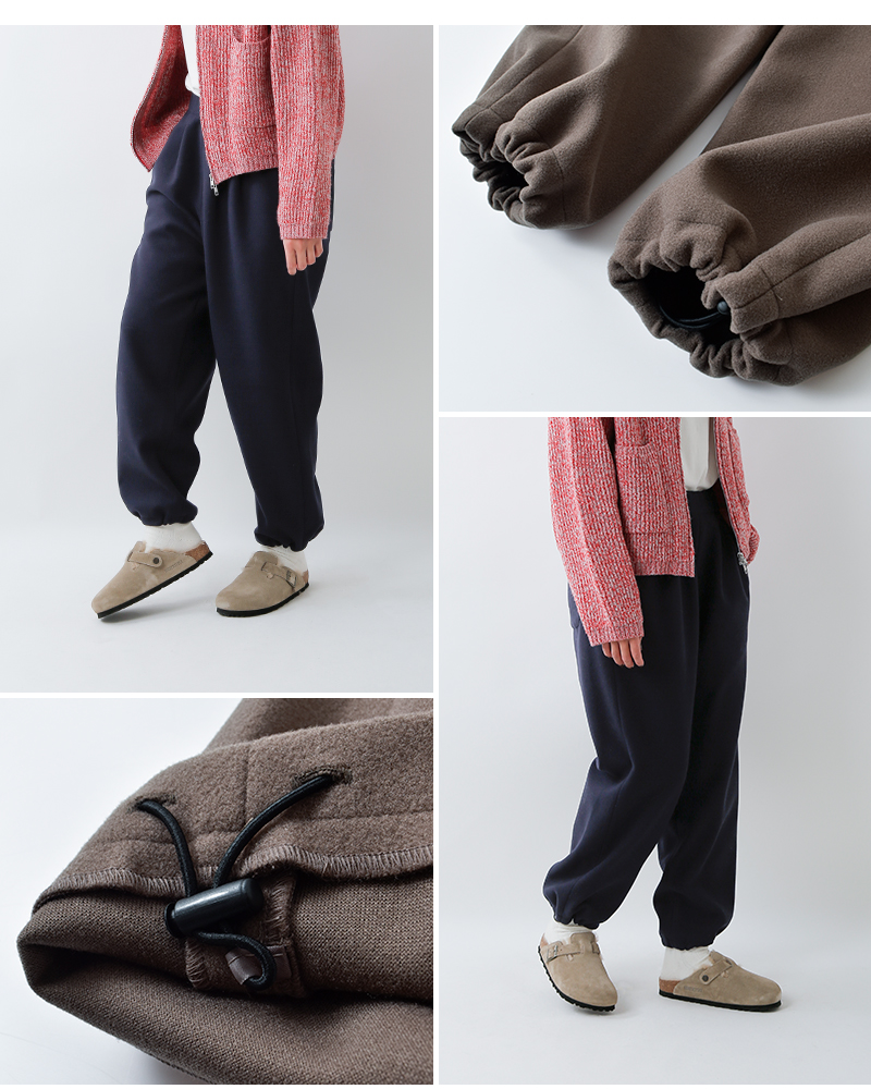 sogliaウーリッシュメルトンワイドイージーパンツ“WOOLISHMeltonWideEasyPants”woolish-m-w-easypt