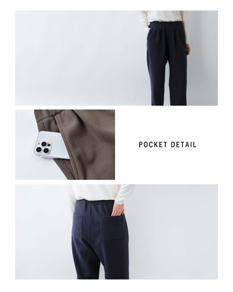 sogliaウーリッシュメルトンワイドイージーパンツ“WOOLISHMeltonWideEasyPants”woolish-m-w-easypt