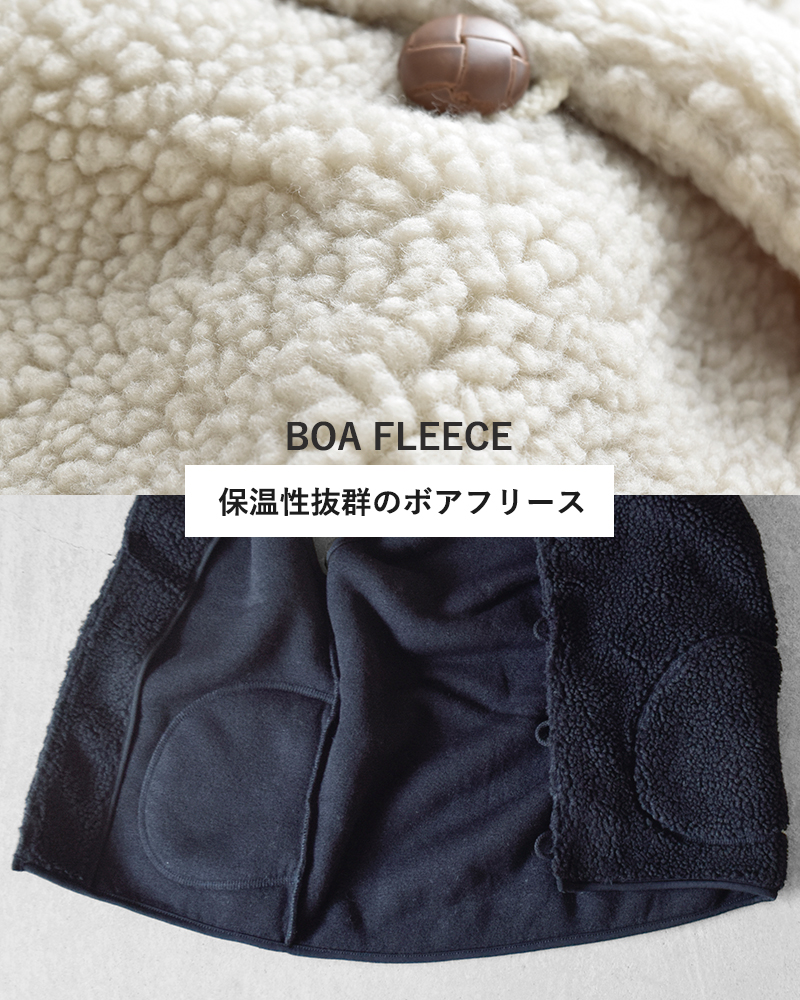 Gymphlex(ジムフレックス)くるみボタンボアフーデッドベストj-1069boa