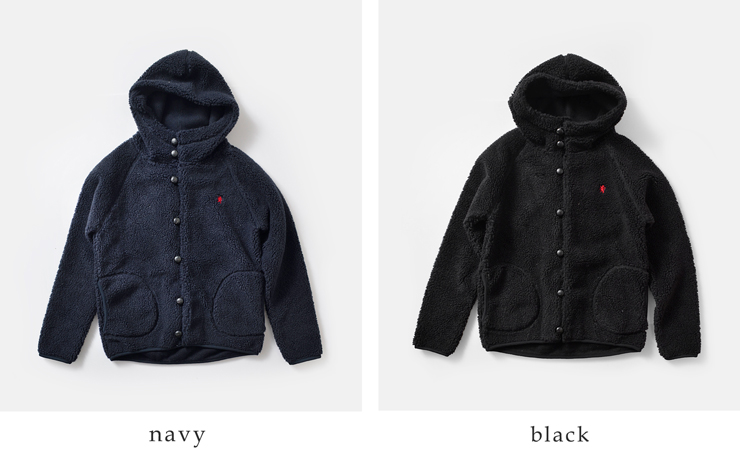 Gymphlex(ジムフレックス)くるみボタンボアフーデッドジャケットj-1185boa