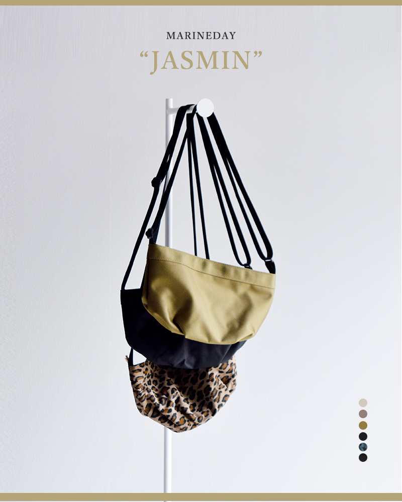 MARINE DAY(マリンデイ)66ナイロン/レオパードショルダーバッグ“JASMINE”jasmine2