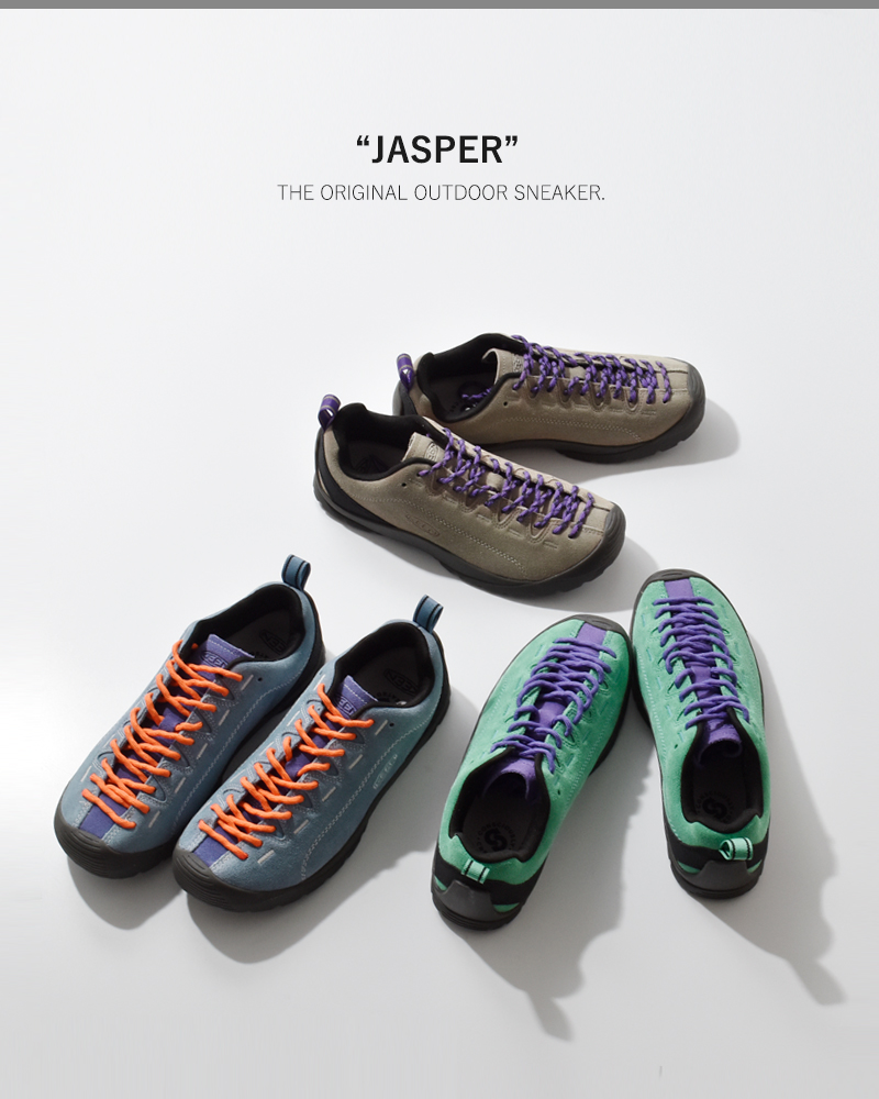 KEEN(キーン)スエードアッパーアウトドアスニーカー“JASPER”jasper