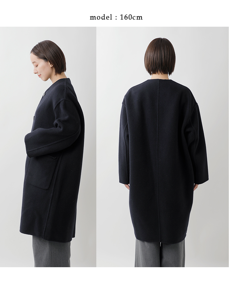 Le Glazik(ルグラジック)SUPER100sウールリバーシブルカラーレスコートjl-8982mfw-25aw