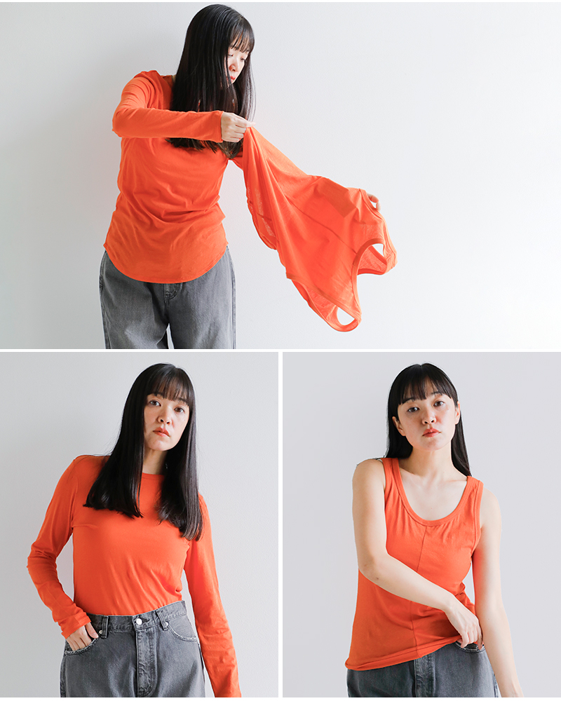 Johnbull(ジョンブル)ハイツイストコットンレイヤードカットソープルオーバーjl253c03