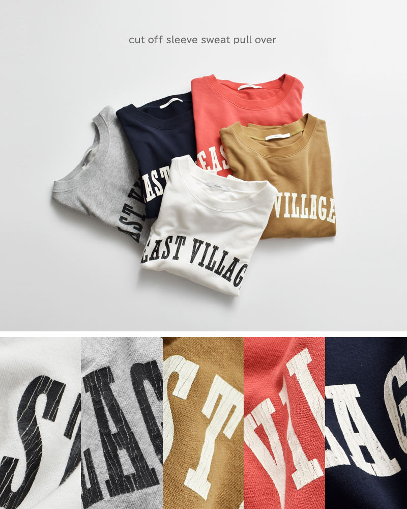 Johnbull(ジョンブル)コットンカットオフスリーブスウェットプルオーバーjl253c05