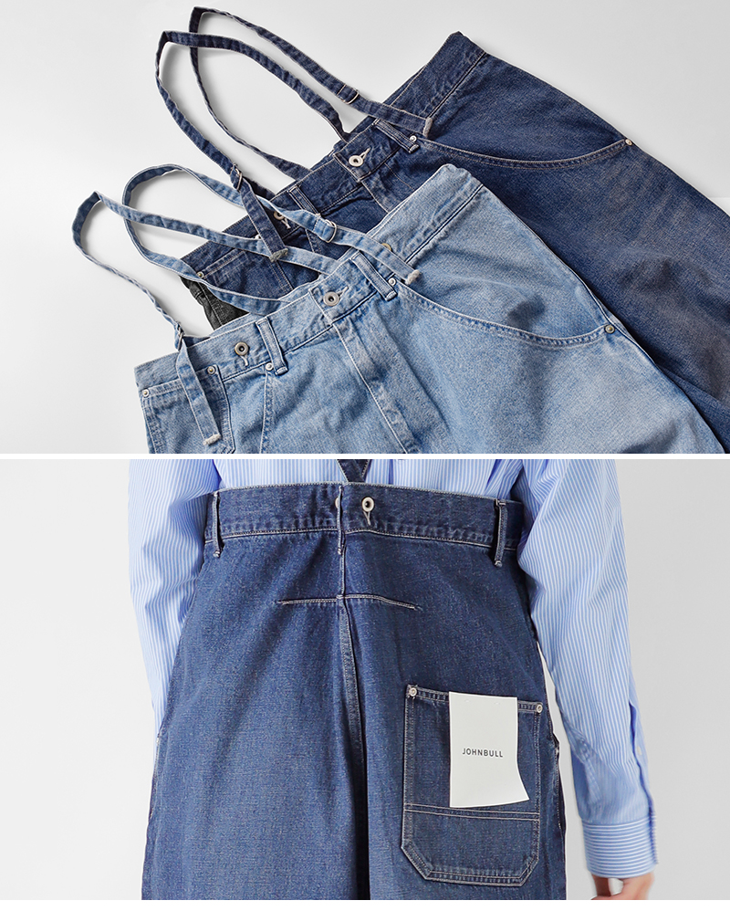Johnbull(ジョンブル)デニムエンジニアオーバーサスペンダーパンツjl253p06