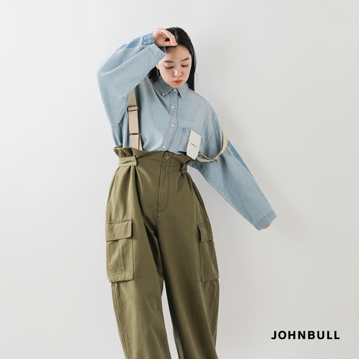 Johnbull ジョンブル コットン オーバーサイズ MIL サロペット