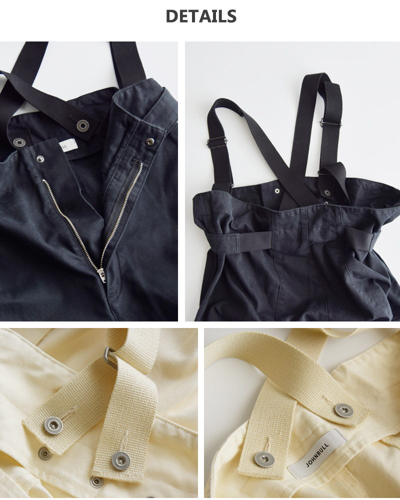 Johnbull(ジョンブル)コットンオーバーサイズMILサロペットjl253p09