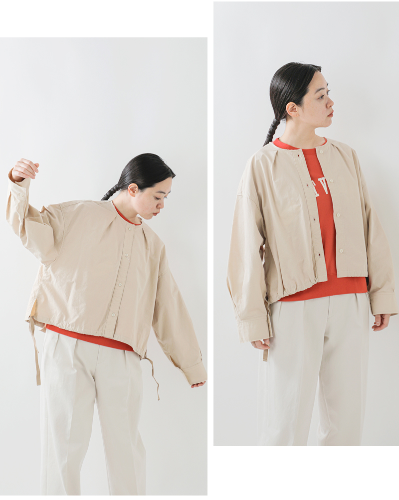 Johnbull(ジョンブル)MILノーカラーシャツブルゾンjl253s08