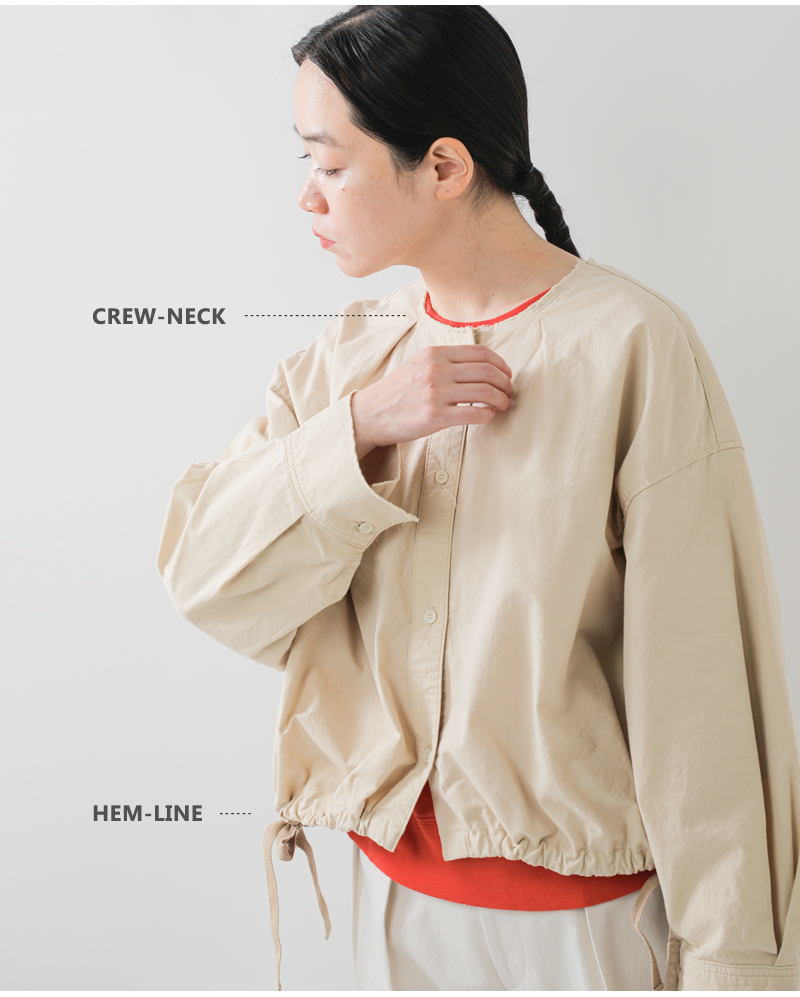 Johnbull(ジョンブル)MILノーカラーシャツブルゾンjl253s08