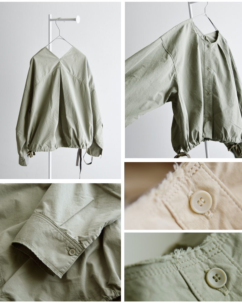 Johnbull(ジョンブル)MILノーカラーシャツブルゾンjl253s08