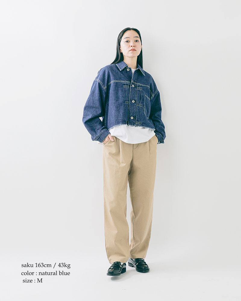 Johnbull(ジョンブル)デニムフレイドトラッカージャケットjl254l01