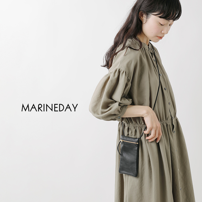 MARINE DAY(マリンデイ)ゴートスキン レザー ショルダーバッグ “JOY” 