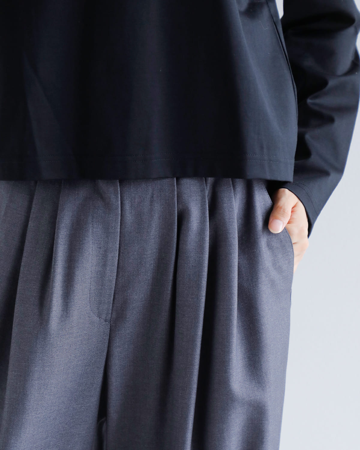 Nicolas Jenson(ニコラジェンソン)コットンクルーネックロングスリーブプルオーバー “CREW NECK LONG SLEEVE” js-23ss-01