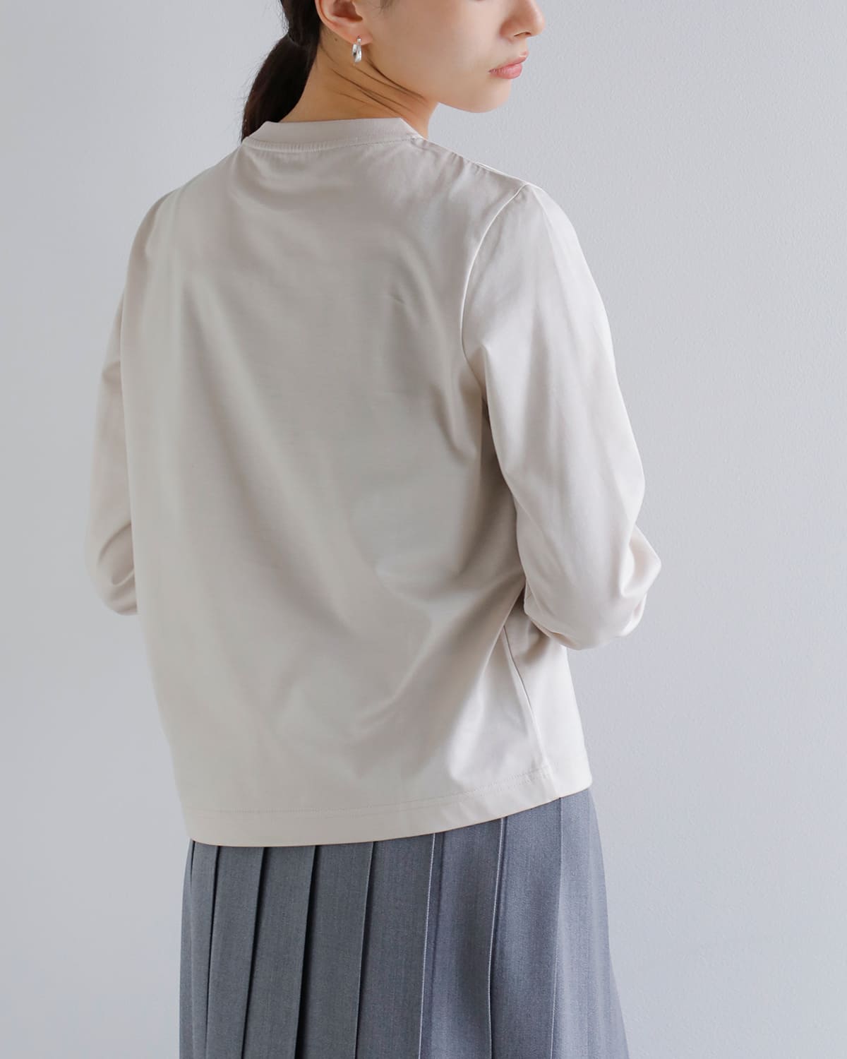 Nicolas Jenson(ニコラジェンソン)コットンクルーネックロングスリーブプルオーバー “CREW NECK LONG SLEEVE” js-23ss-01