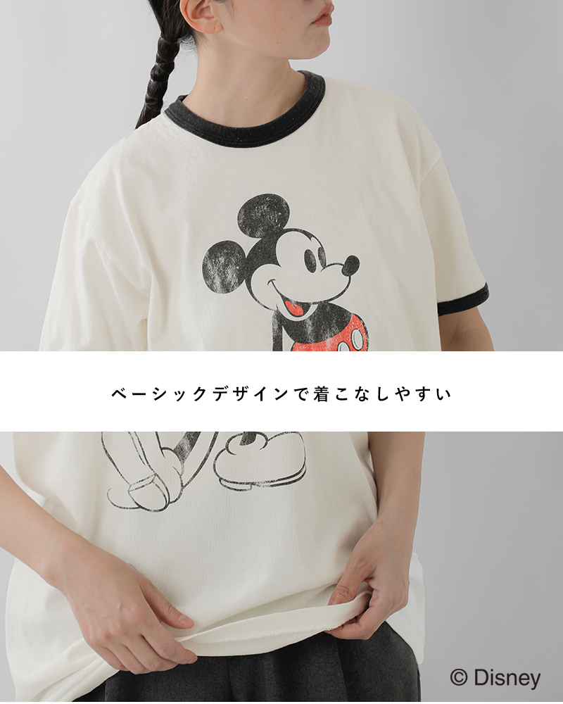 Johnbull ジョンブル コットン「ミッキーマウス」プリント
