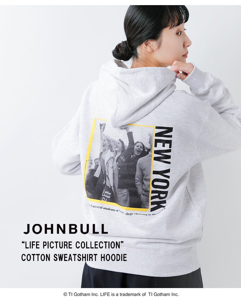 Johnbull(ジョンブル)コットンスウェットパーカー“LIFEPICTURECOLLECTION”jt254c14-16