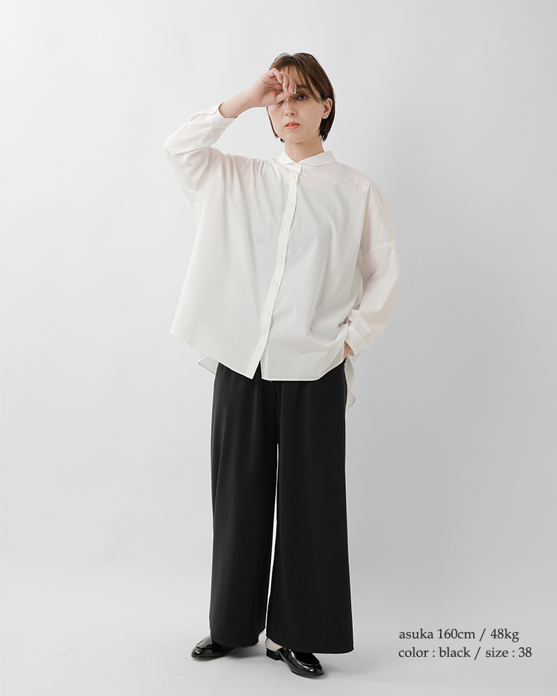 BLUE DE BRESSE(ブルーデブレス)ウエストゴムストレートパンツjwbsp1156-01