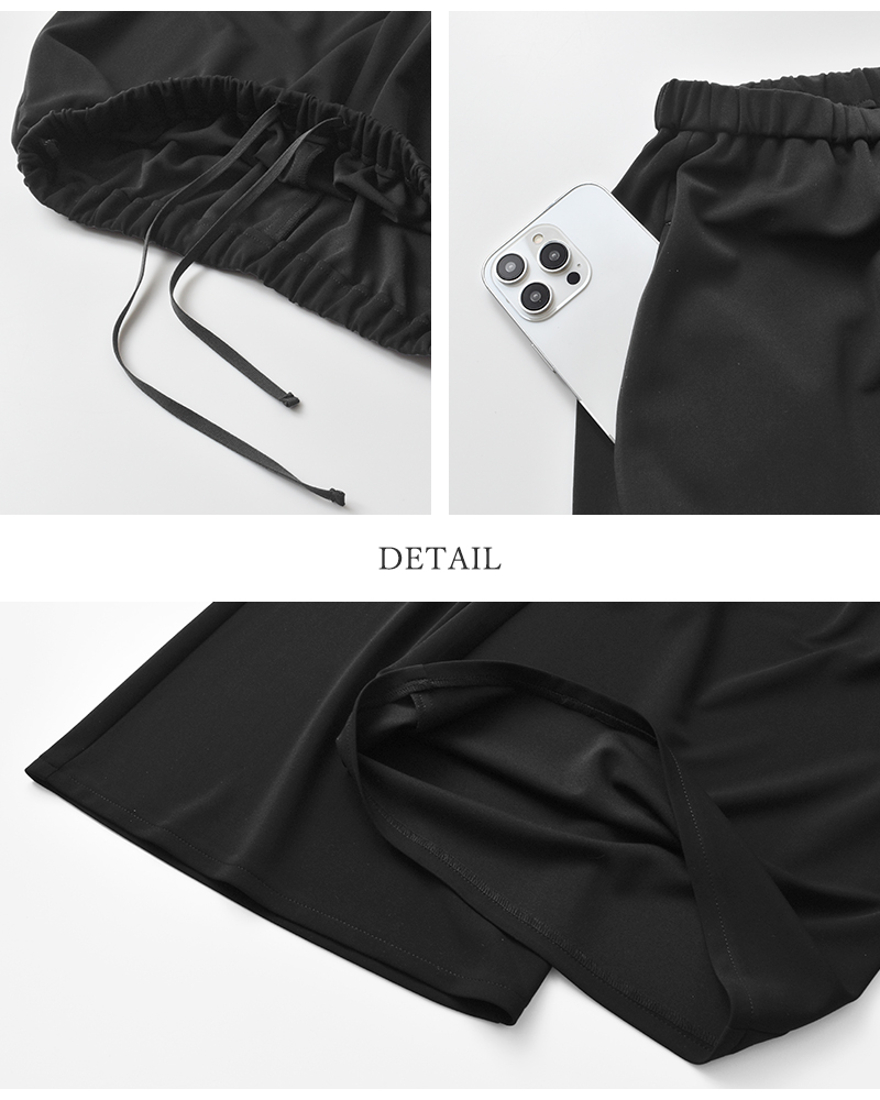 BLUE DE BRESSE(ブルーデブレス)ウエストゴムストレートパンツjwbsp1156-01