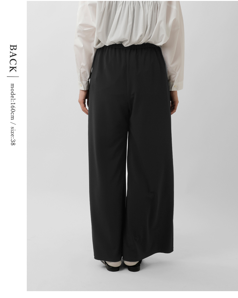 BLUE DE BRESSE(ブルーデブレス)ウエストゴムストレートパンツjwbsp1156-01