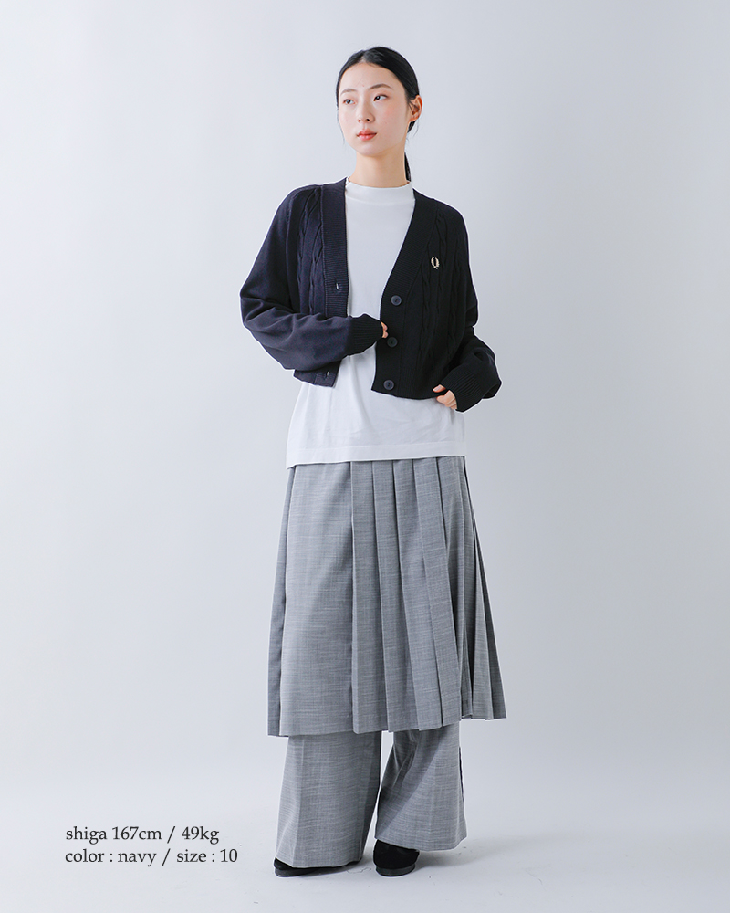 FRED PERRY(フレッド ペリー)ケーブルニットカーディガン“CABLEKNITCARDIGAN”k1105