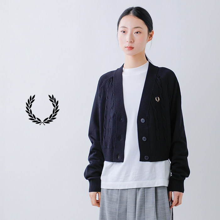 FRED PERRY(フレッド ペリー)ケーブルニットカーディガン“CABLEKNITCARDIGAN”k1105