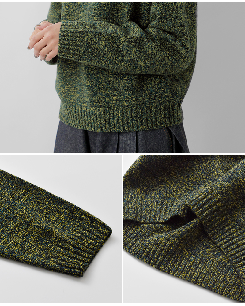 FRED PERRY(フレッド ペリー)ウールモックネックニットプルオーバー“TWISTEDMARLMOCKNECKJUMPER”k1133