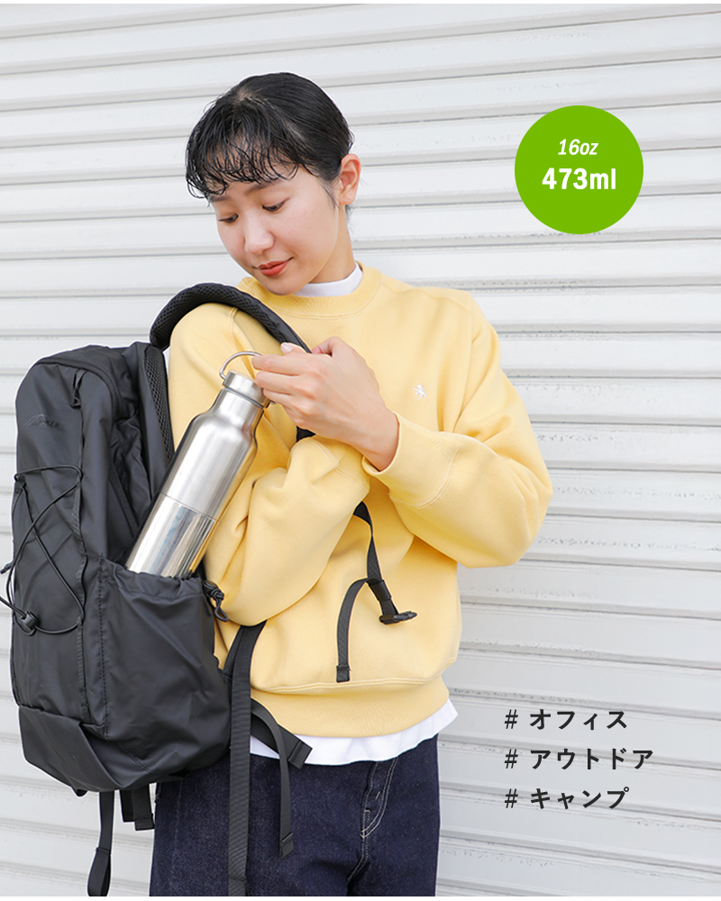 klean kanteen(クリーンカンティーン)ライズクラシックバンブーキャップステンレスボトル473mlk16rvcsslb