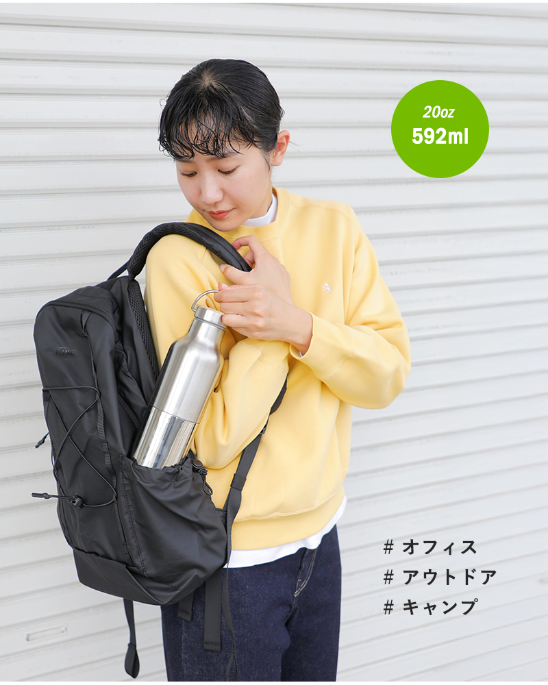 klean kanteen(クリーンカンティーン)ライズクラシックバンブーキャップステンレスボトル592mlk20rvcsslb