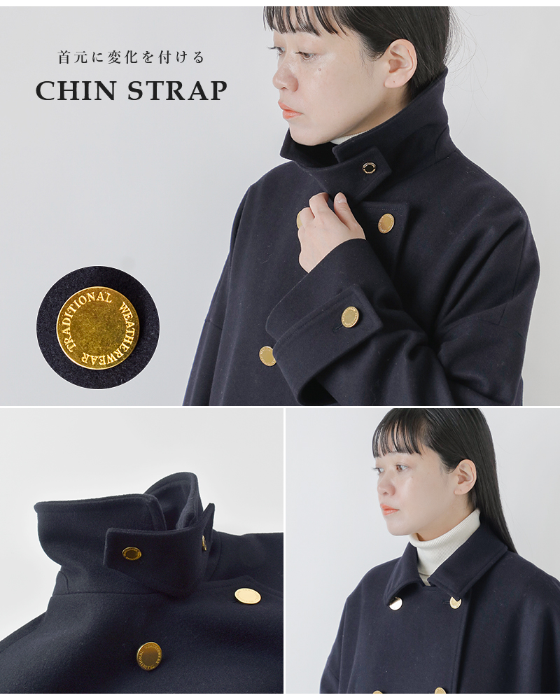 Traditional Weatherwear(トラディショナルウェザーウェア)マールトンライトメルトンウールダブルロングコート“MALTONDOUBLELONG”l252kgfco0473ml