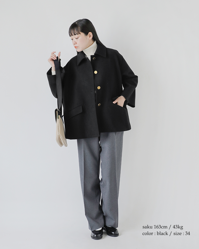Traditional Weatherwear(トラディショナルウェザーウェア)リントンライトメルトンウールショートコート“LINTONSHORT”l252kgfco0502ml