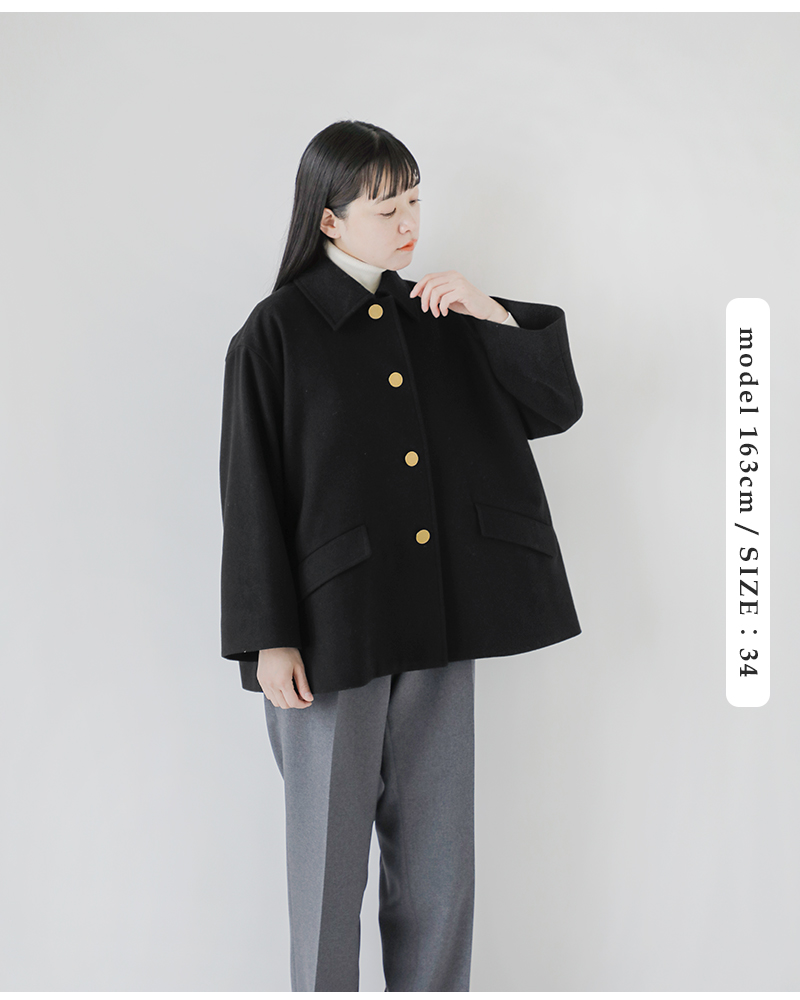 Traditional Weatherwear(トラディショナルウェザーウェア)リントンライトメルトンウールショートコート“LINTONSHORT”l252kgfco0502ml