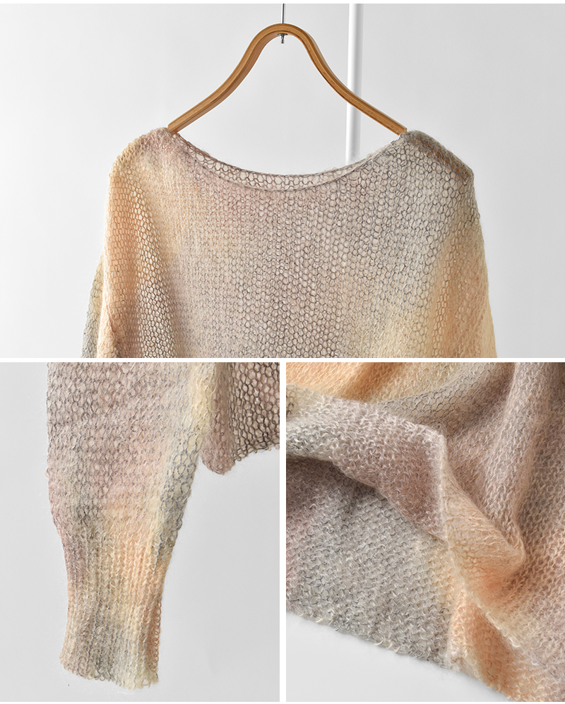 enrica(エンリカ)モヘアシルクオーバーサイズプルオーバーknit152-12