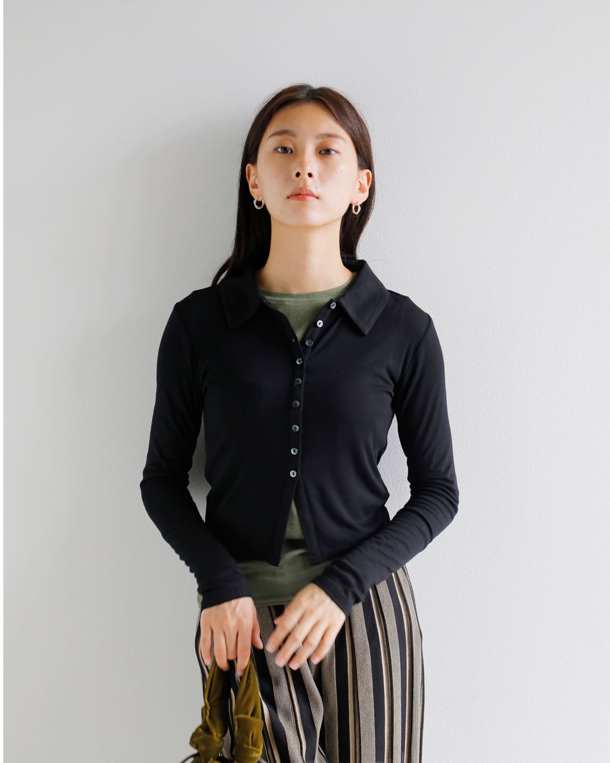kiehtova(キエトヴァ)スリムカラーカーディガンktwr39 “SLIM COLLAR CARDIGAN” ktwr39