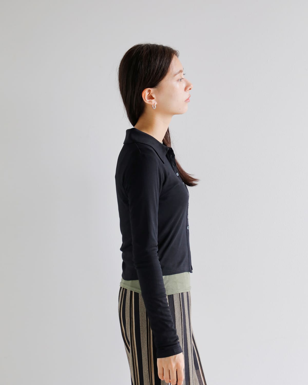 kiehtova(キエトヴァ)スリムカラーカーディガンktwr39 “SLIM COLLAR CARDIGAN” ktwr39