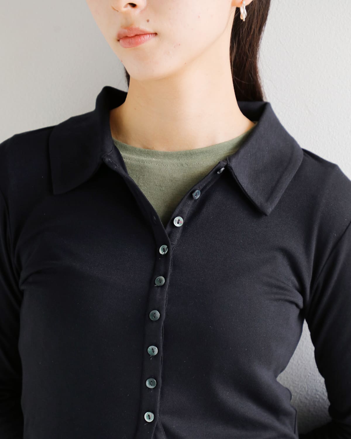 kiehtova(キエトヴァ)スリムカラーカーディガンktwr39 “SLIM COLLAR CARDIGAN” ktwr39