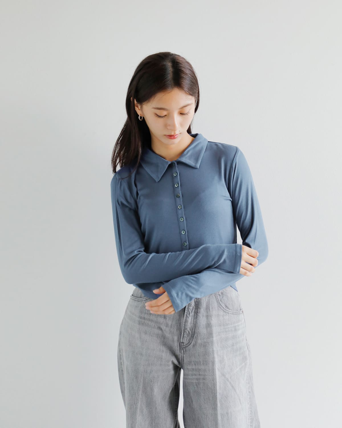 kiehtova(キエトヴァ)スリムカラーカーディガンktwr39 “SLIM COLLAR CARDIGAN” ktwr39