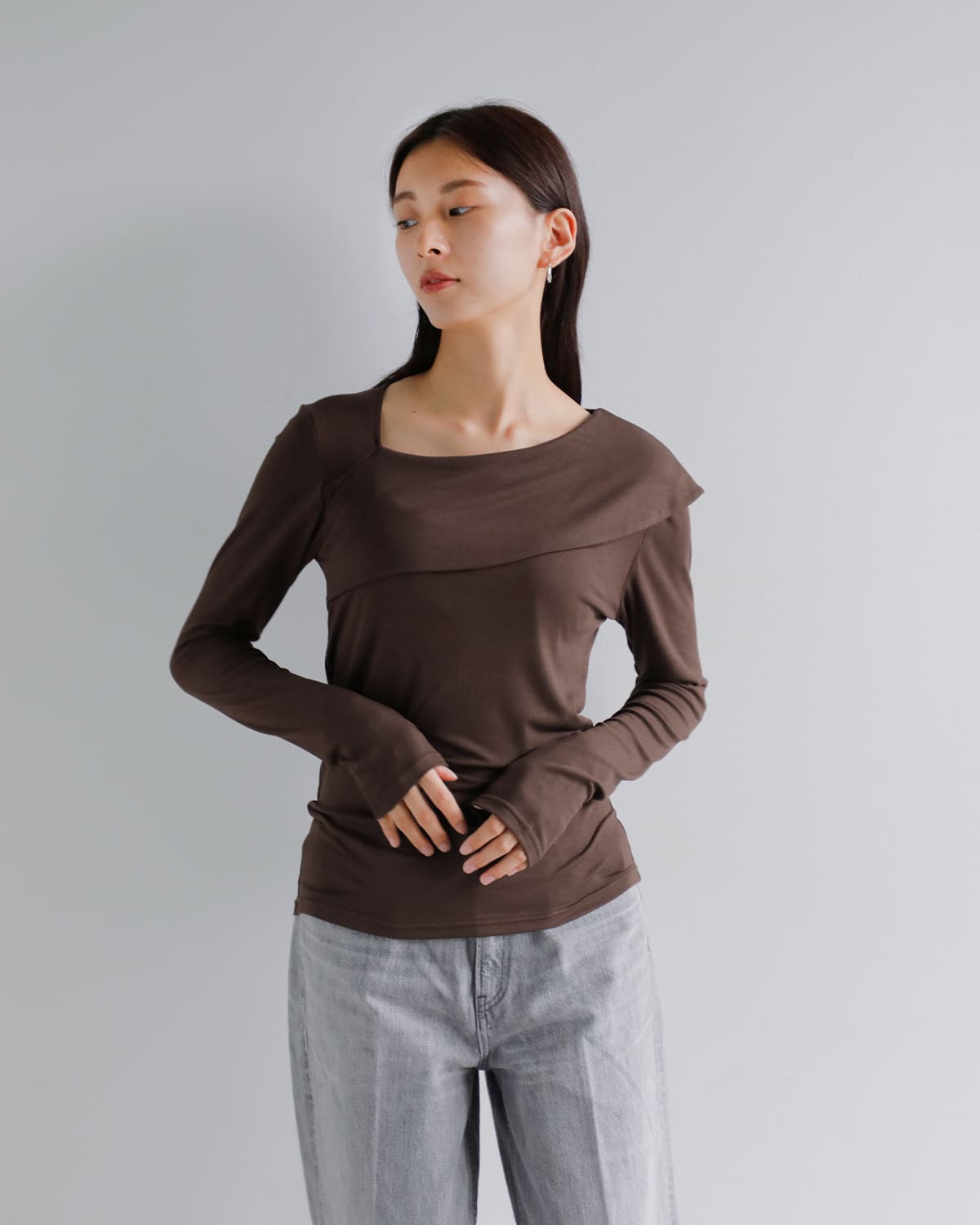 kiehtova(キエトヴァ)アシンメトリーデコルテトップス “ASYMMETRY DECOLLETE TOPS” ktwr40