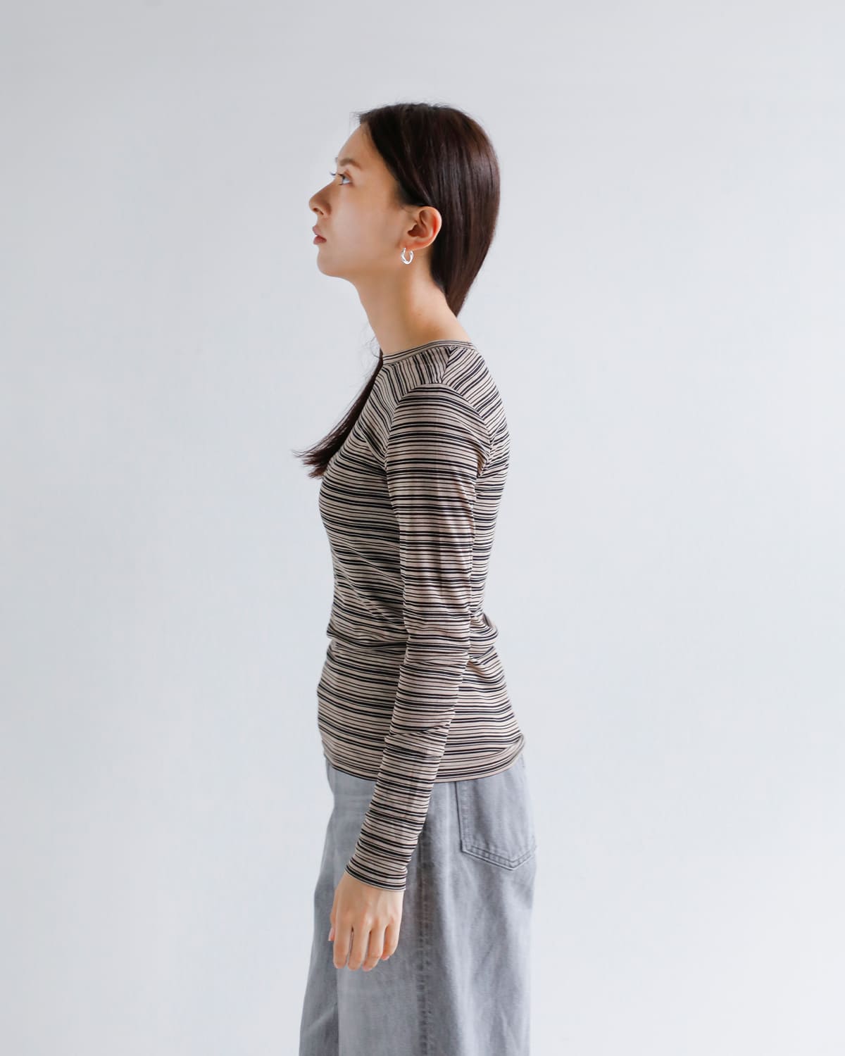 kiehtova(キエトヴァ)シアーボーダートップス “SHEER BORDER TOPS” ktwr41